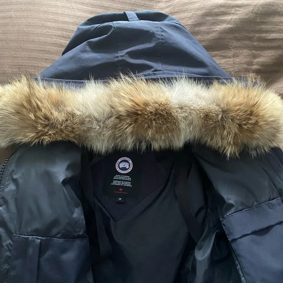 Navy blue Canada goose Lorette Parka - Picture 3 of 11